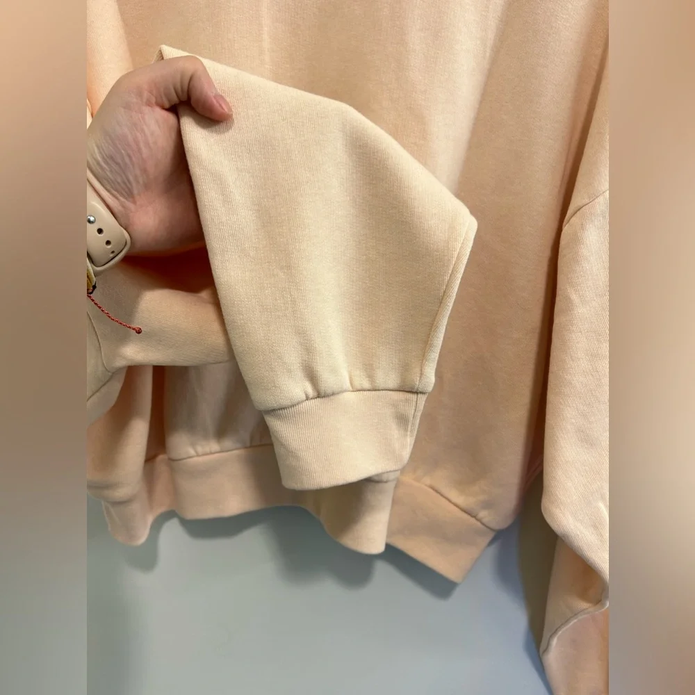 🍁NWT Peach and Blue Levi’s Cropped Sweatshirt - Picture 9 of 15